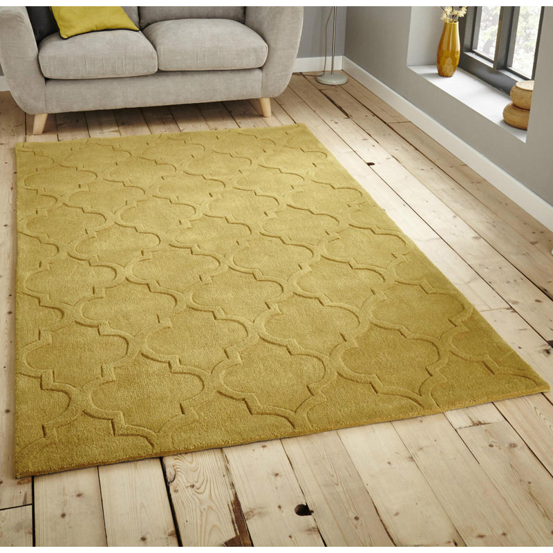 Latitude Vive Asny HandTufted Mustard Area Rug & Reviews Wayfair.co.uk